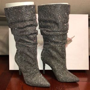 New Jessica Simpson Pewter slouch Boots